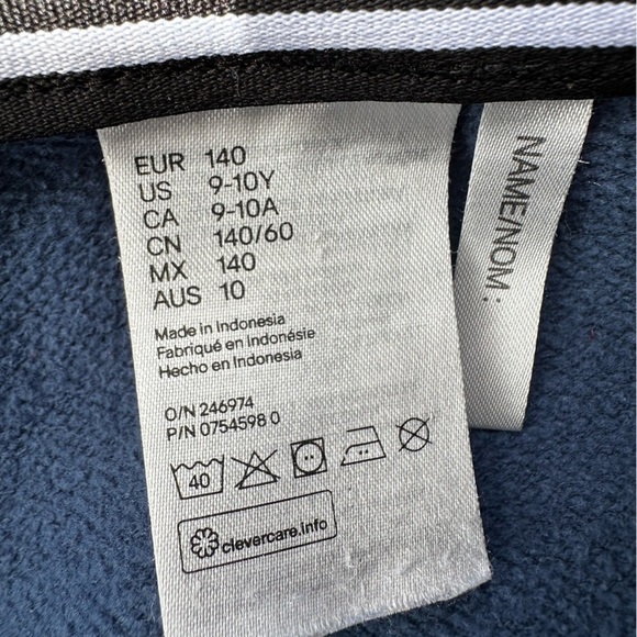 H&M Boys Size 9/10 Blue Jogging Pants - Picture 5 of 5